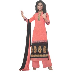 Womens Cotton Regular Unstitched Salwar-Suit Material With Dupatta