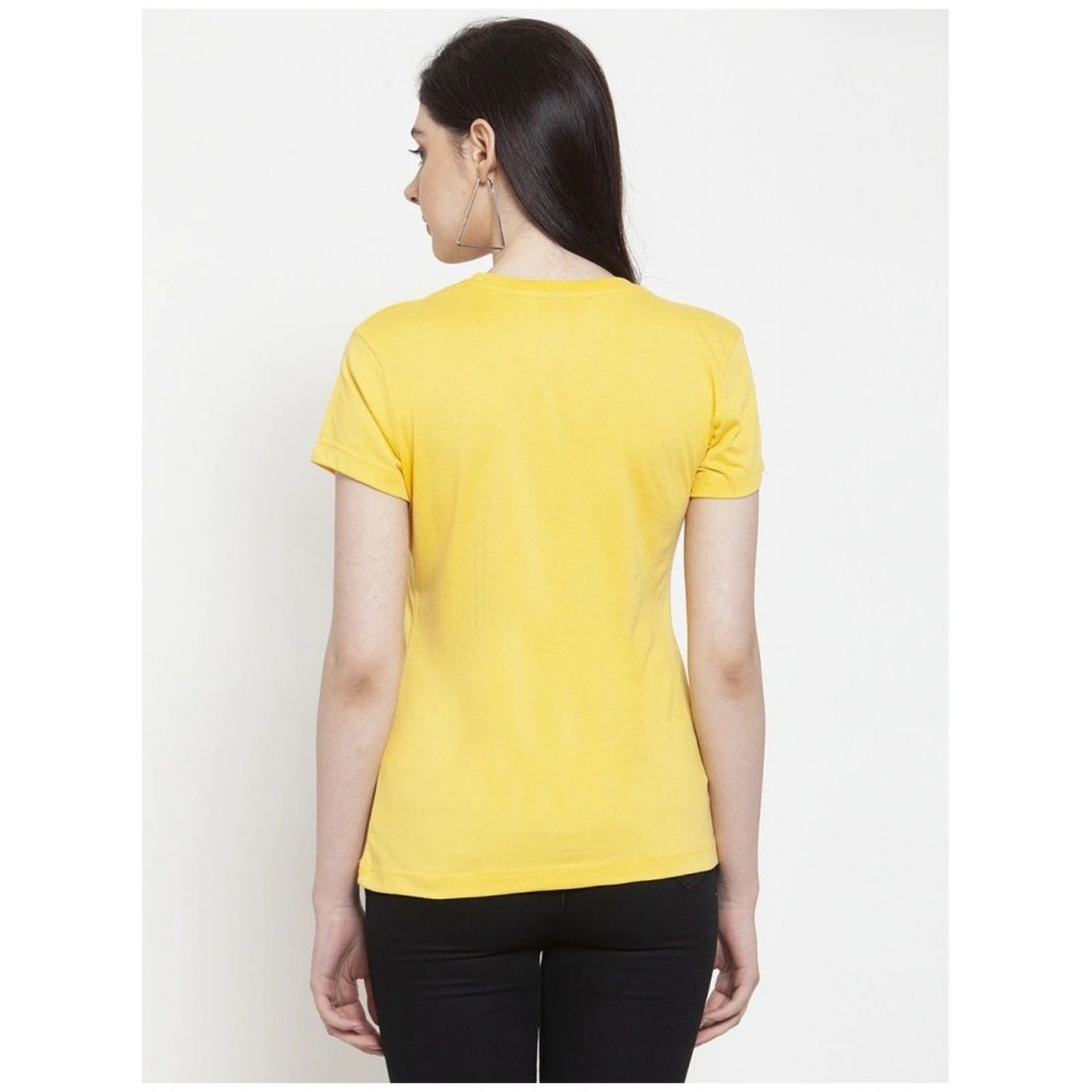 Women's Cotton Blend Sanskari Printed T-Shirt