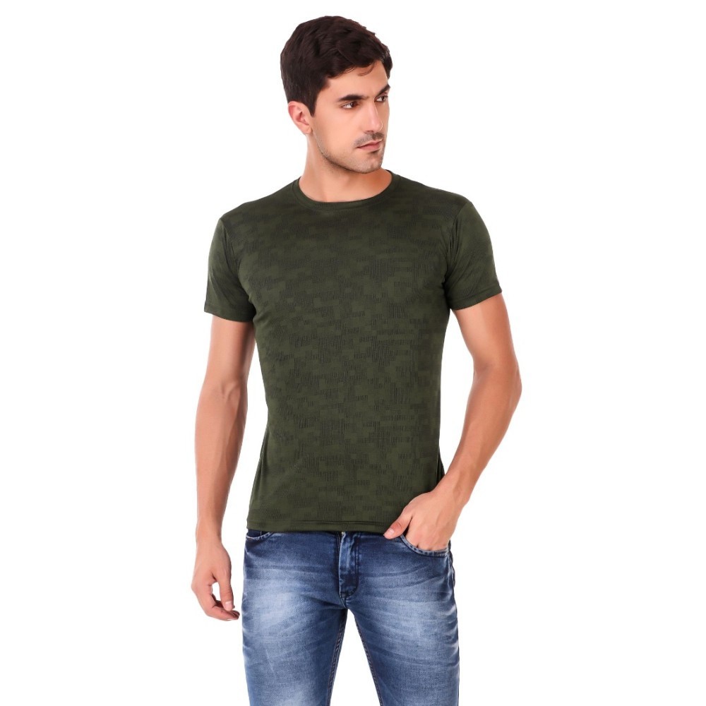 Men's Cotton Blend Half Sleeve Tshirt