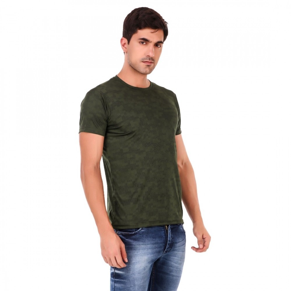 Men's Cotton Blend Half Sleeve Tshirt