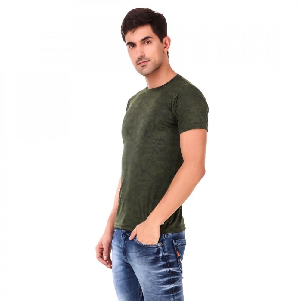 Men's Cotton Blend Half Sleeve Tshirt