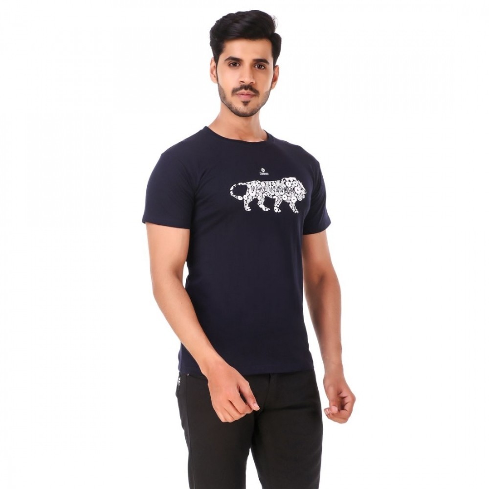 Men's Cotton Blend Half Sleeve Tshirt