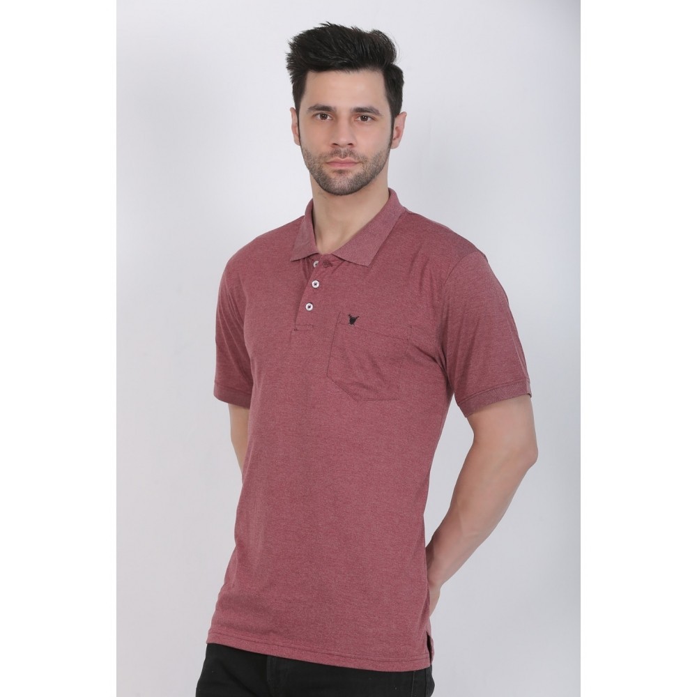 Men's Poly Viscose Polo Plain Tshirt