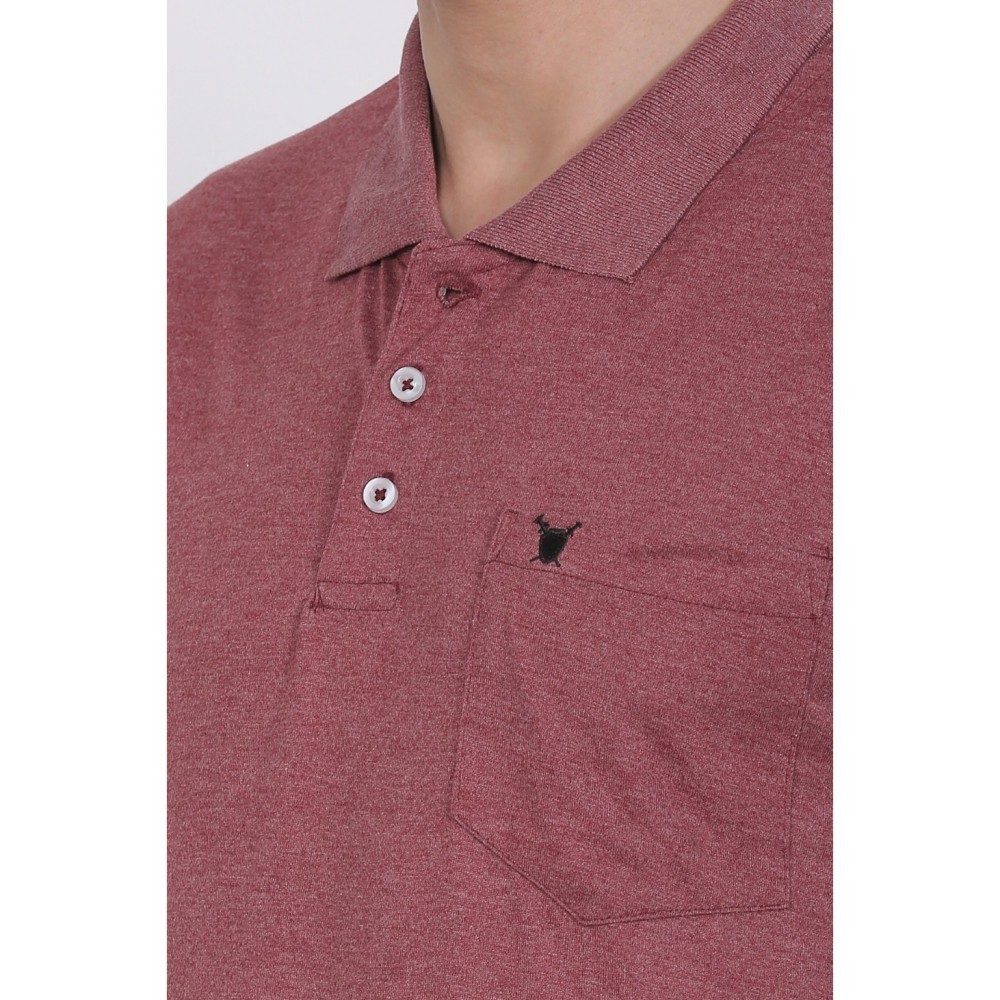 Men's Poly Viscose Polo Plain Tshirt