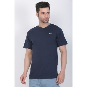 Men's Cotton Jersey V Neck Plain Tshirt