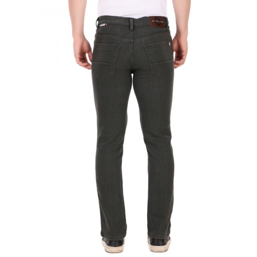test 1 Men's Straight Fit Denim High Rise Bootcut Stretchable Jeans