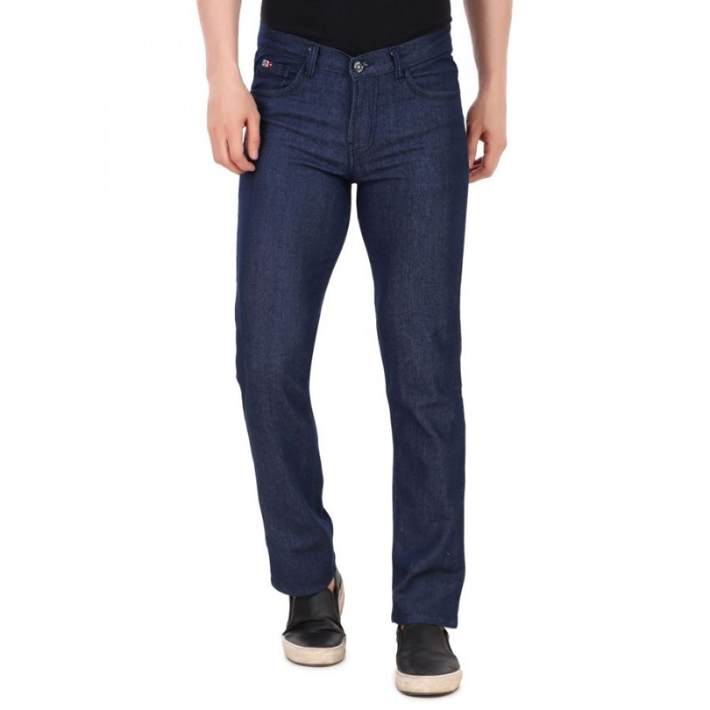 test 2Men's Straight Fit Denim High Rise Bootcut Stretchable Jeans