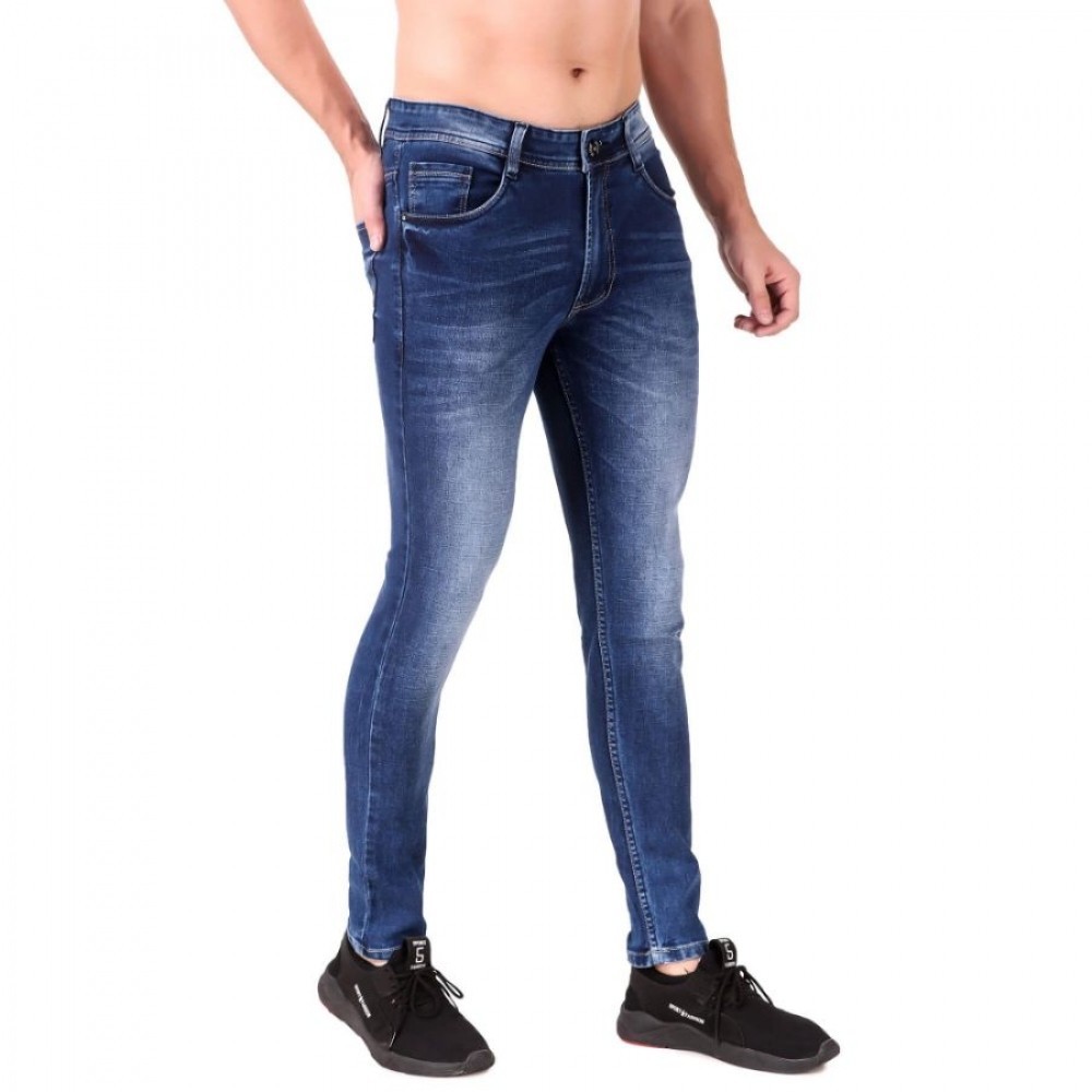 Men's Slim Fit Denim Mid Rise Jeans