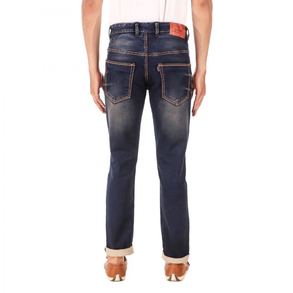 Men's Slim Fit Denim Mid Rise Jeans