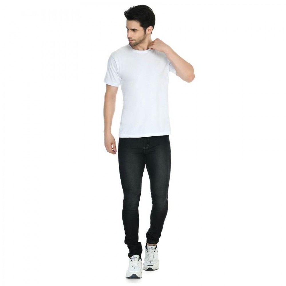 Men's Skinny Fit Denim Mid Rise Jeans