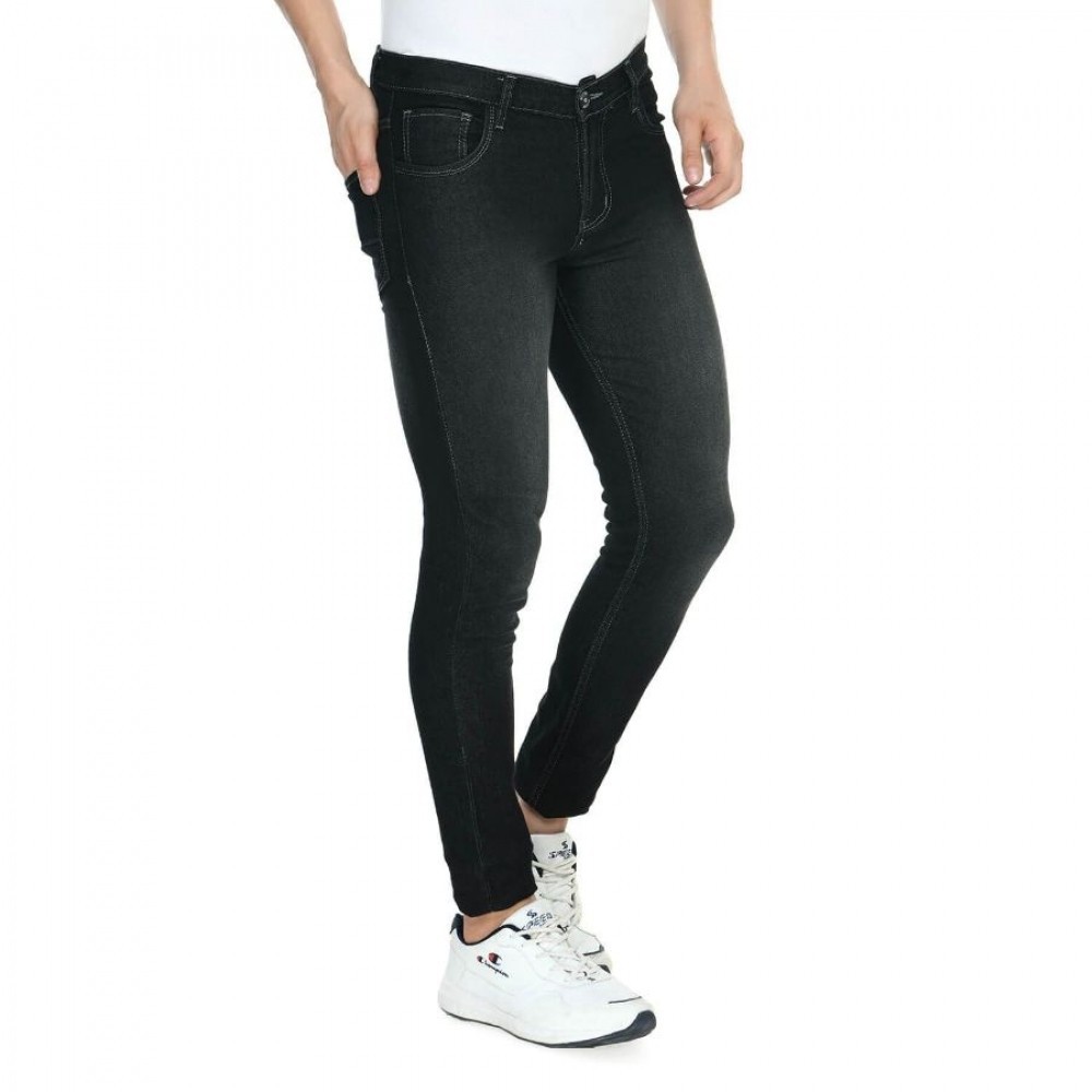 Men's Skinny Fit Denim Mid Rise Jeans