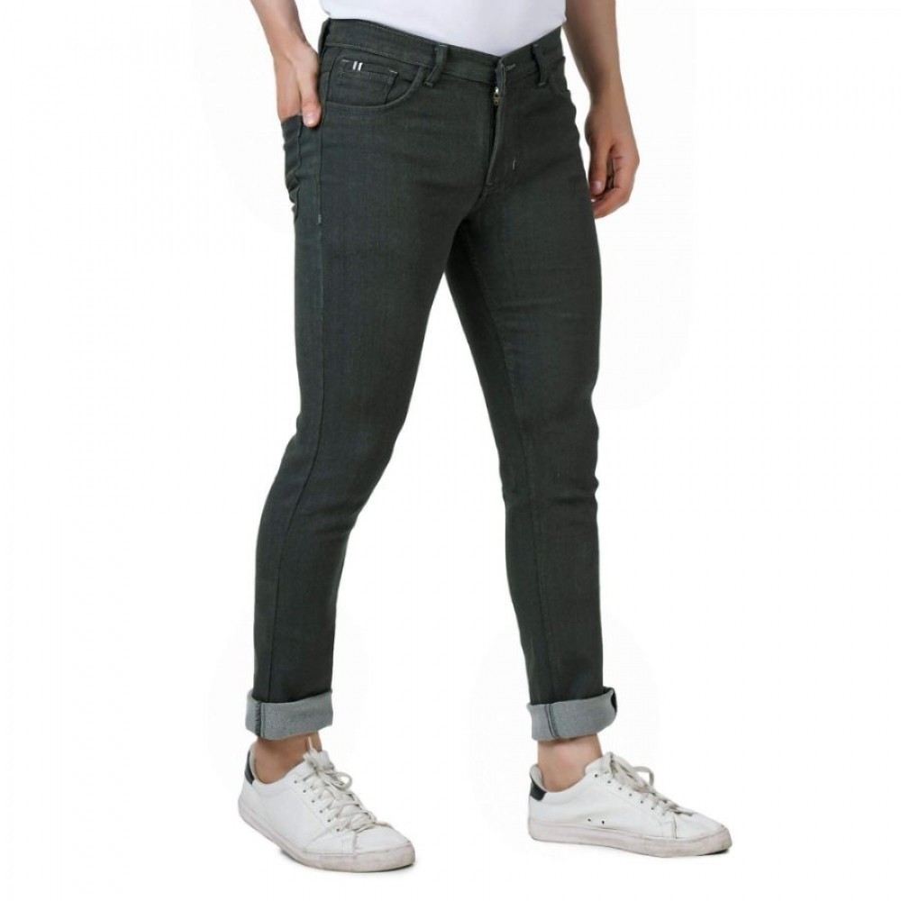 Men's Regular Fit Denim Mid Rise Jeans