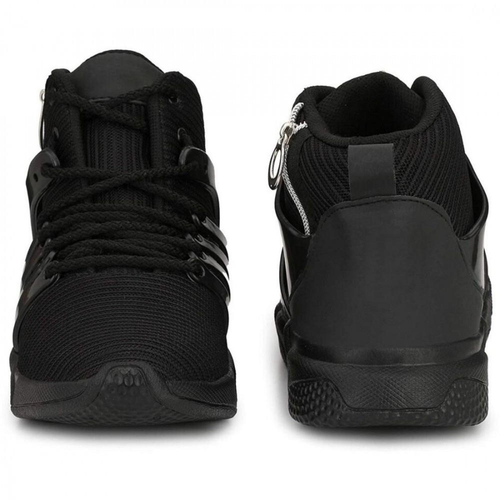 Men Black Color Mesh Material Casual Sports Shoes