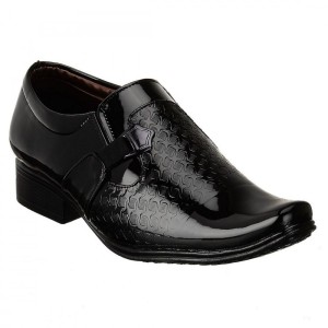 Men Black Color Synthetic Material Casual Formal Shoes