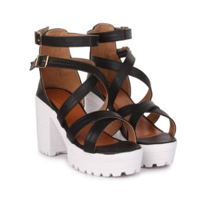 Women's Patent Leather Heel Sandals