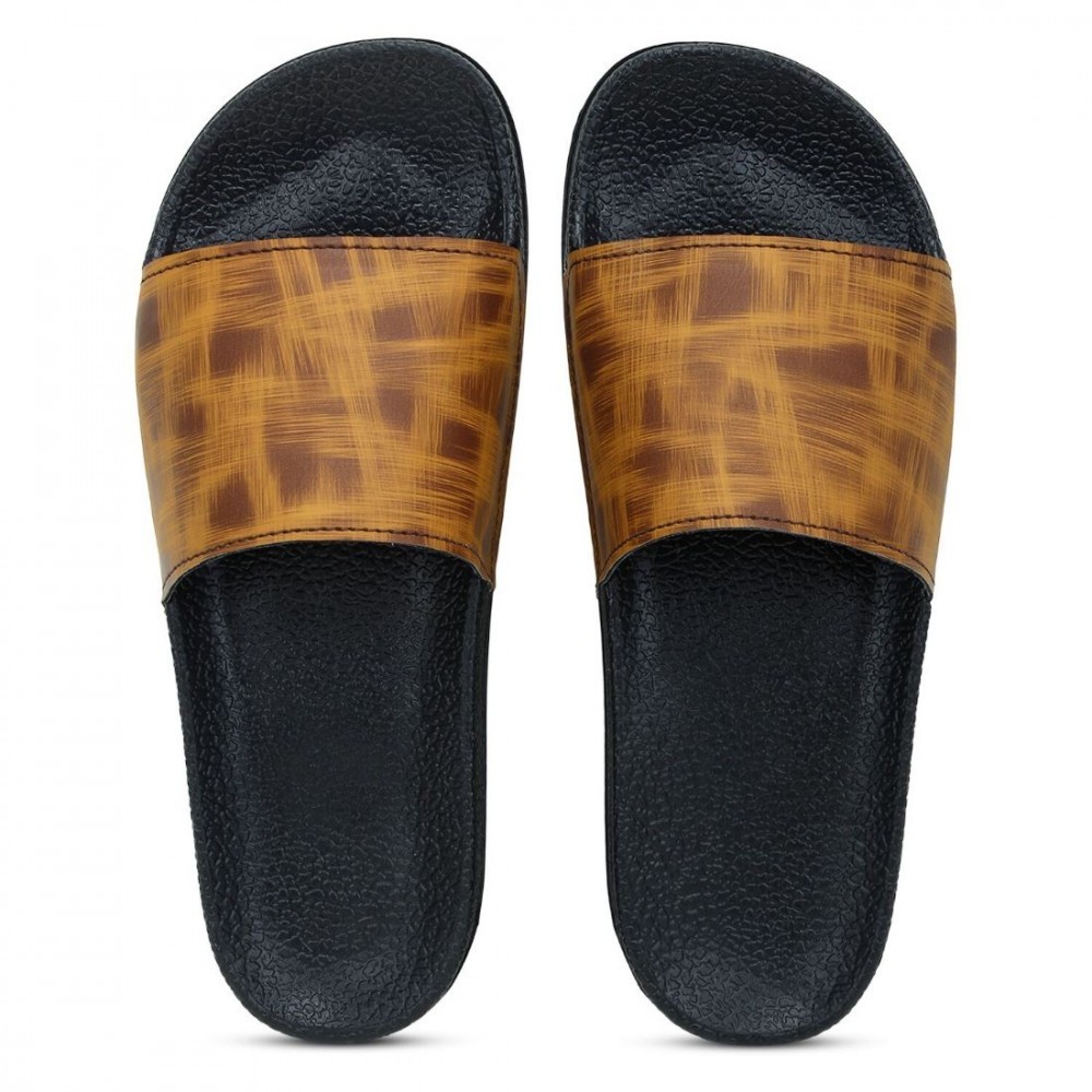 Women Tan Brown Color Synthetic Material Casual Sliders