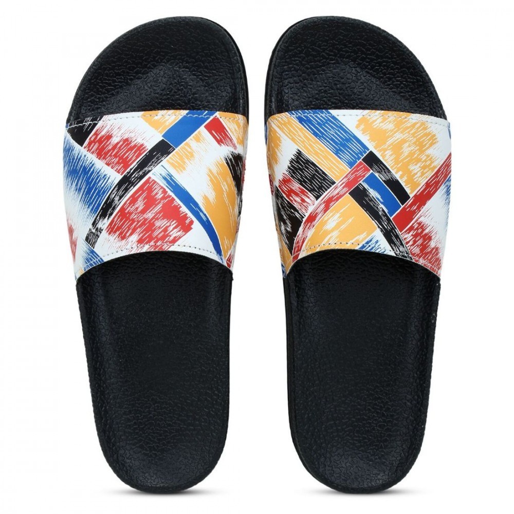 Women Multicolor Color Synthetic Material Casual Sliders