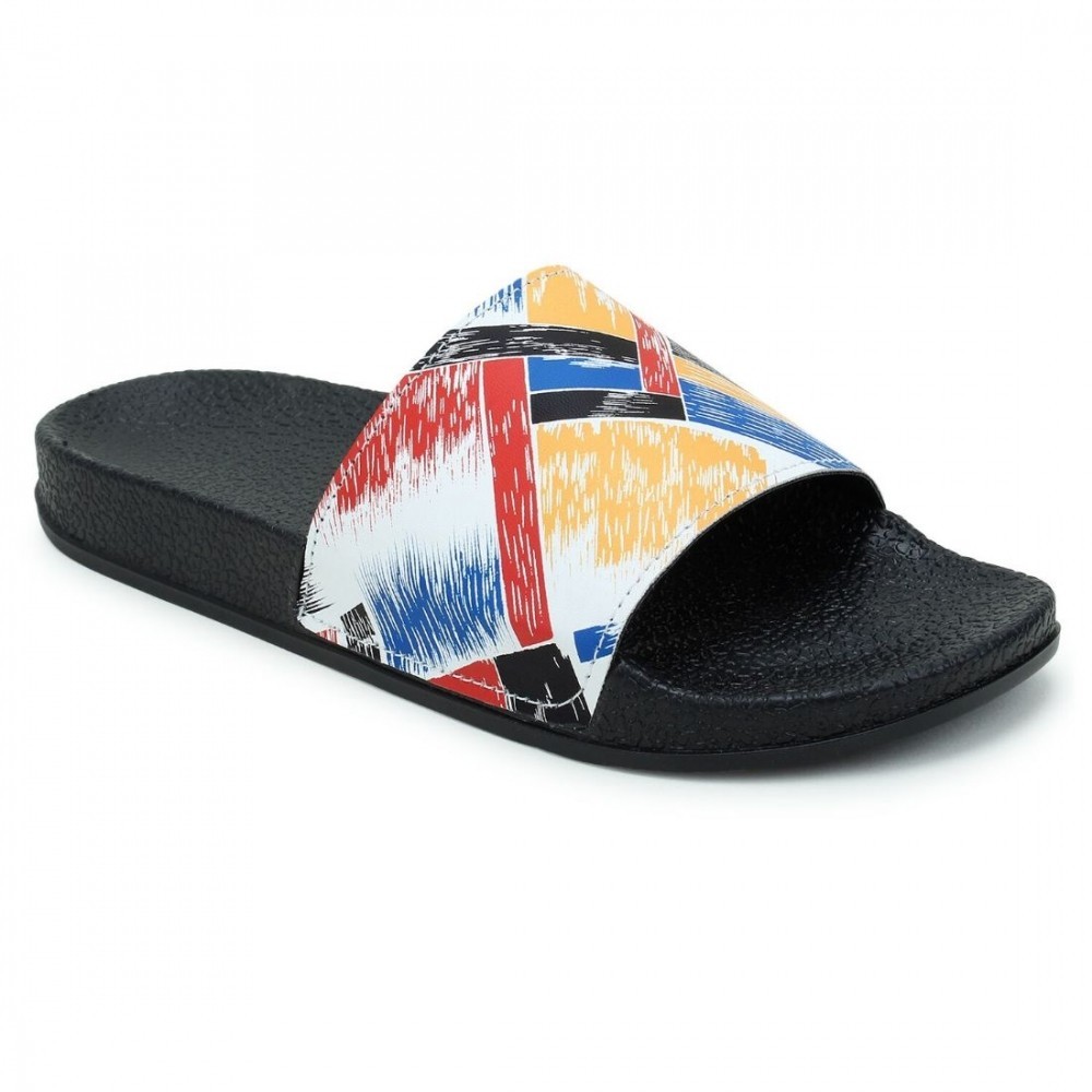 Women Multicolor Color Synthetic Material Casual Sliders