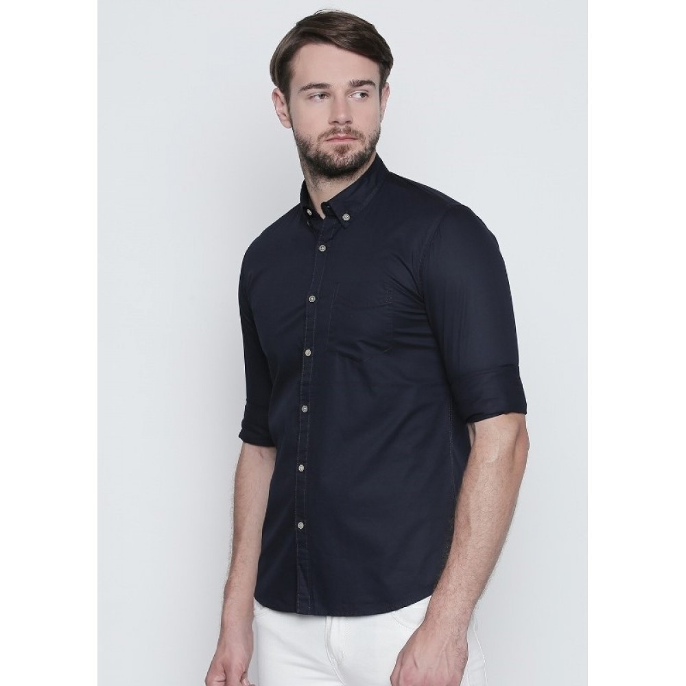Men's Cotton Slim Fit Casual Shirt