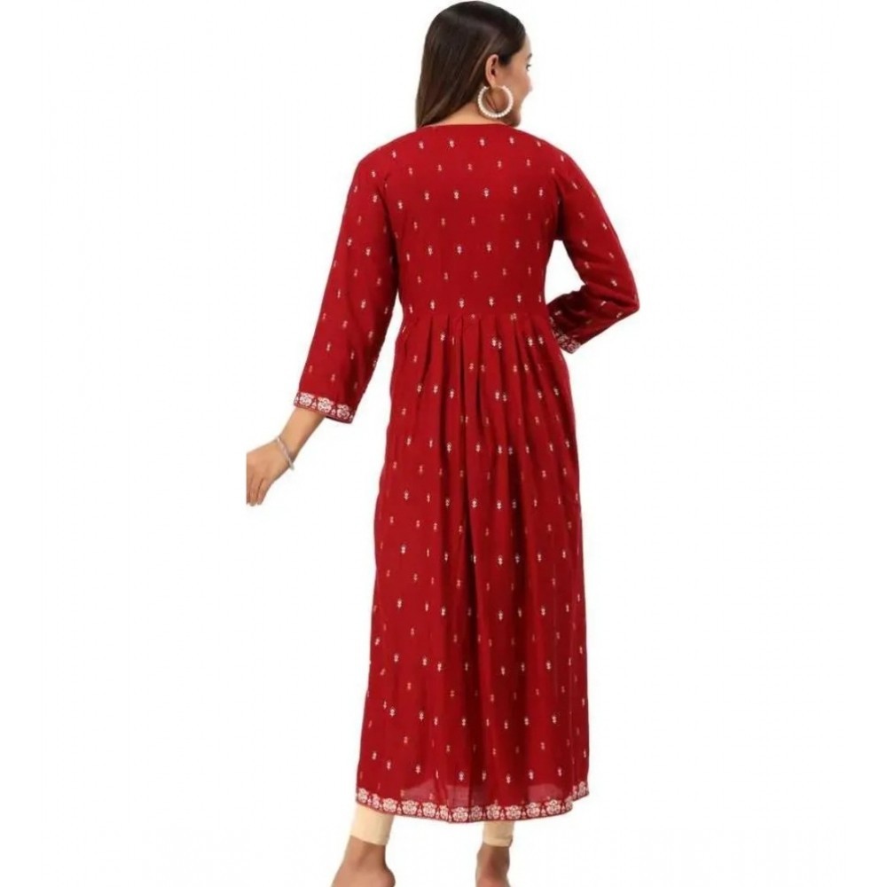 Women's Printed Embroidery Kurti