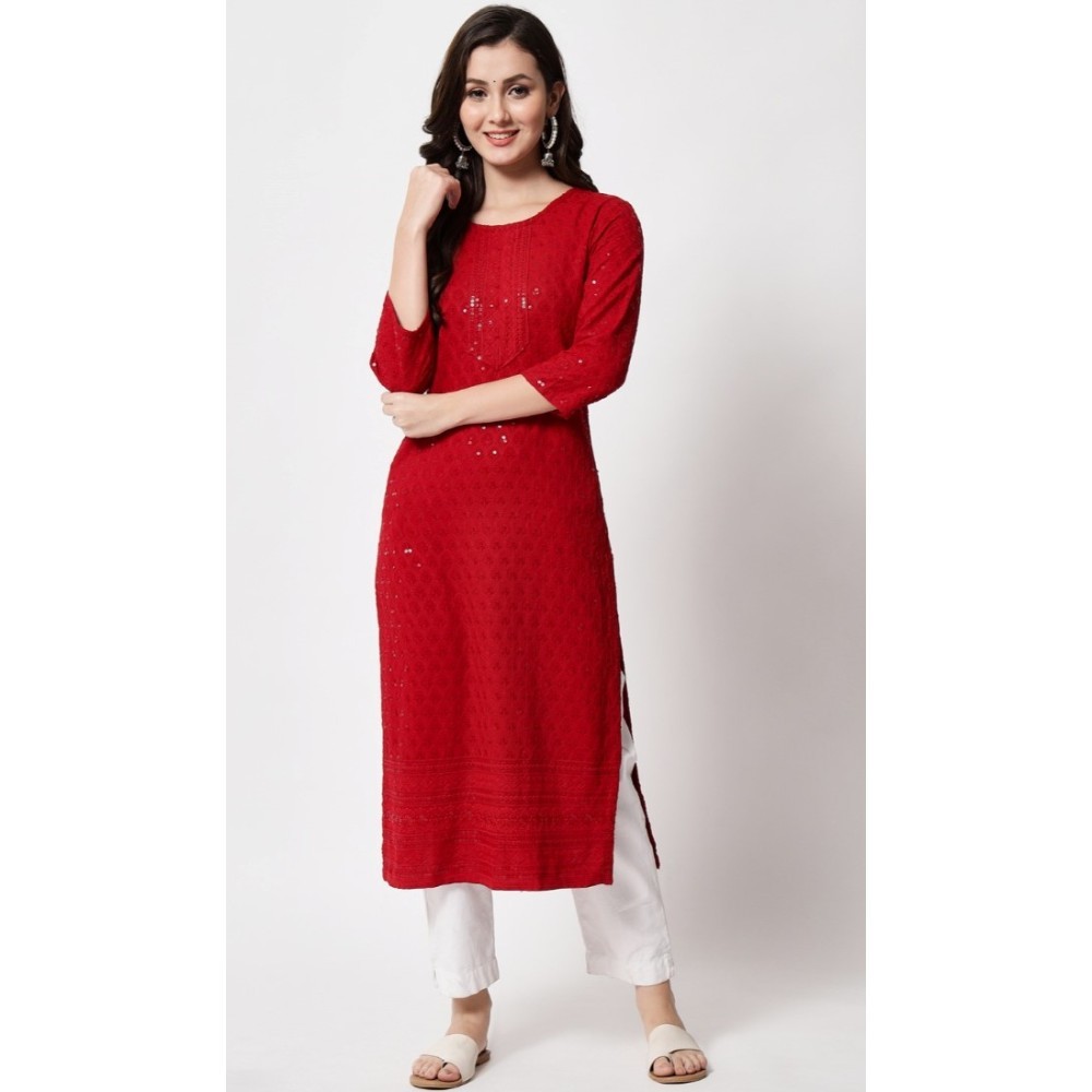 Women's Embroidery With Sequence Kurti