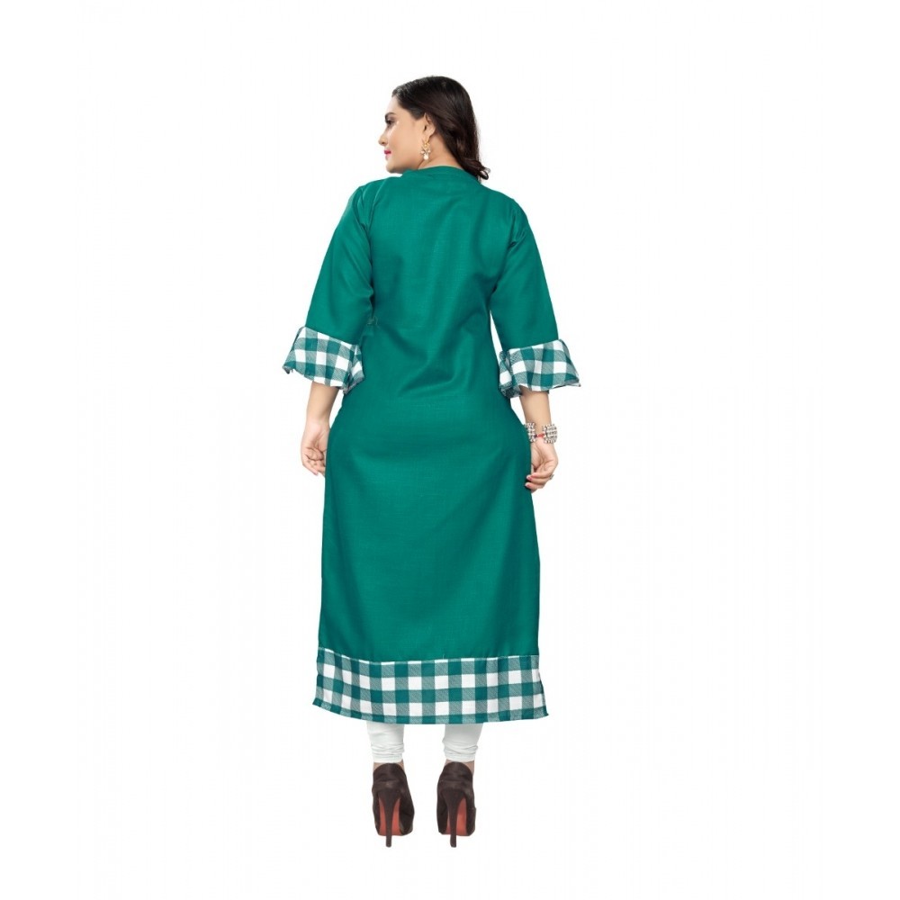 Women's Cotton Digital Printed Straight Kurti