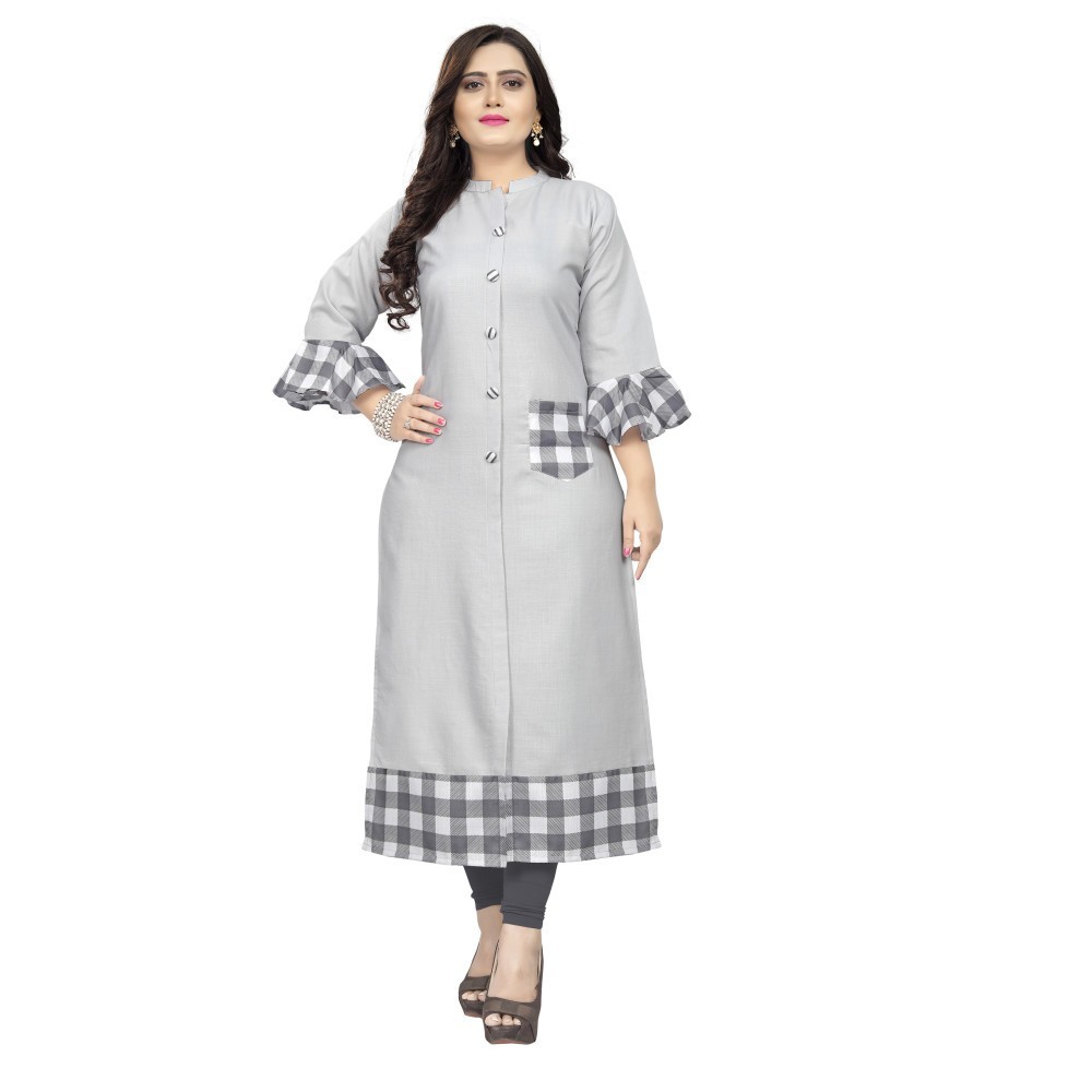 Women's Cotton Digital Printed Straight Kurti