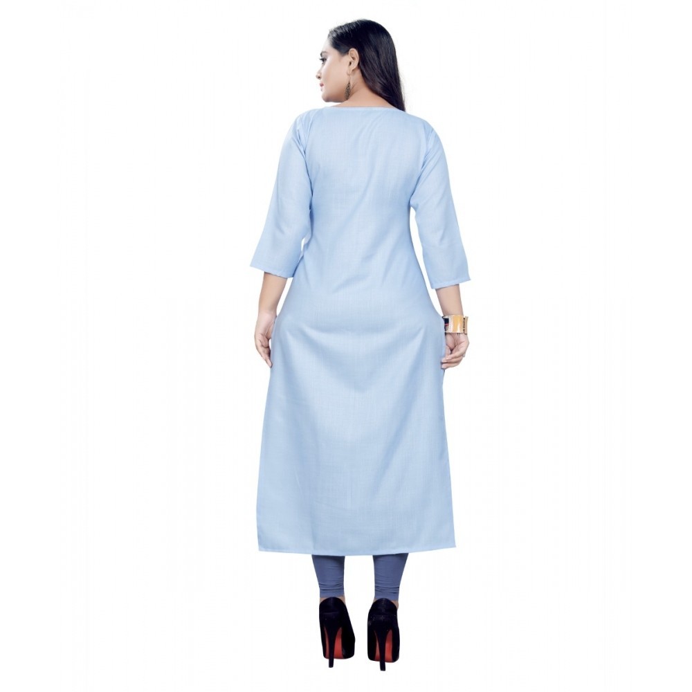 Women's Cotton Digital Print Straight Kurti