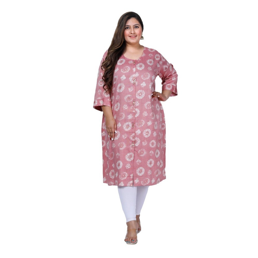 Women's Office wear Golden Foil Capsule A-Line Kurti