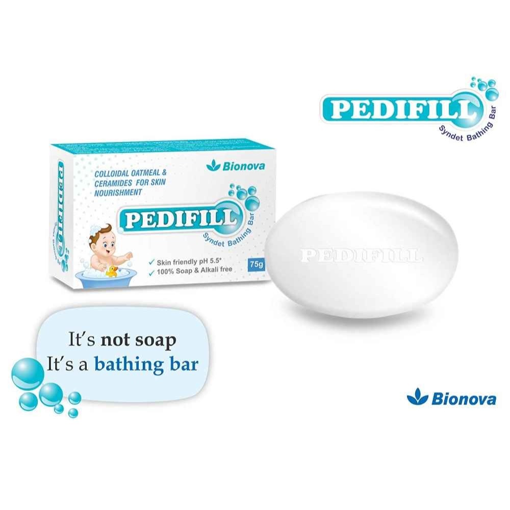 Bionova Pedifill Syndet Bathing Bar Free From Paraben Soap and Alkali Pack Of 3
