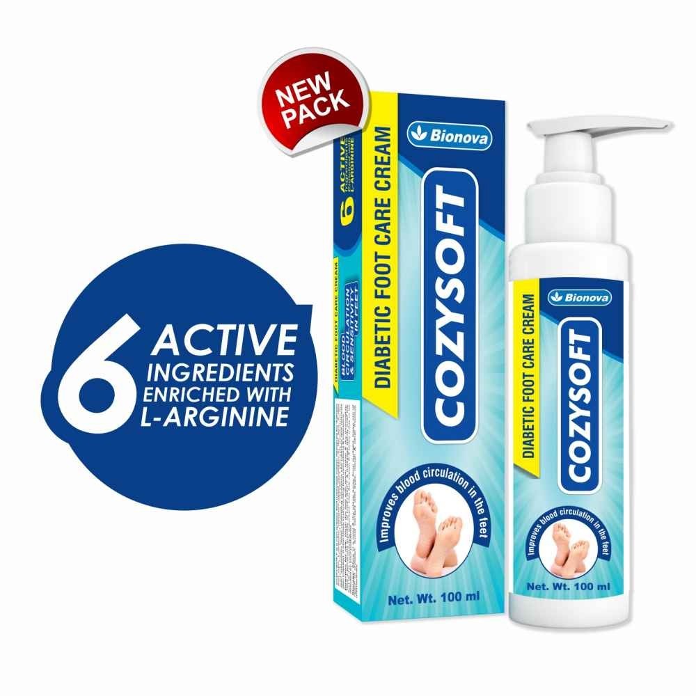 Bionova Cozysoft Diabetic Foot Care Cream New Pack  100ml