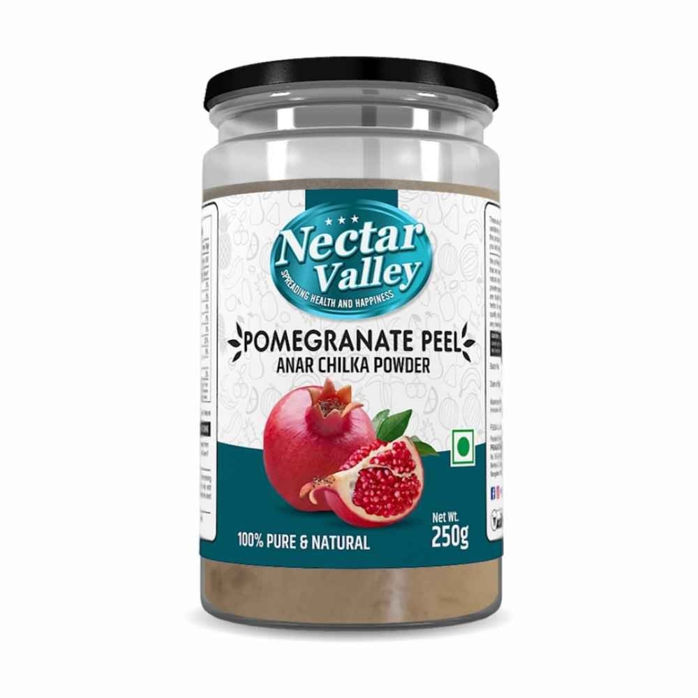 Nectar Valley Pomegranate Peel Powder For Making Herbal Tea and Face Packs 250g