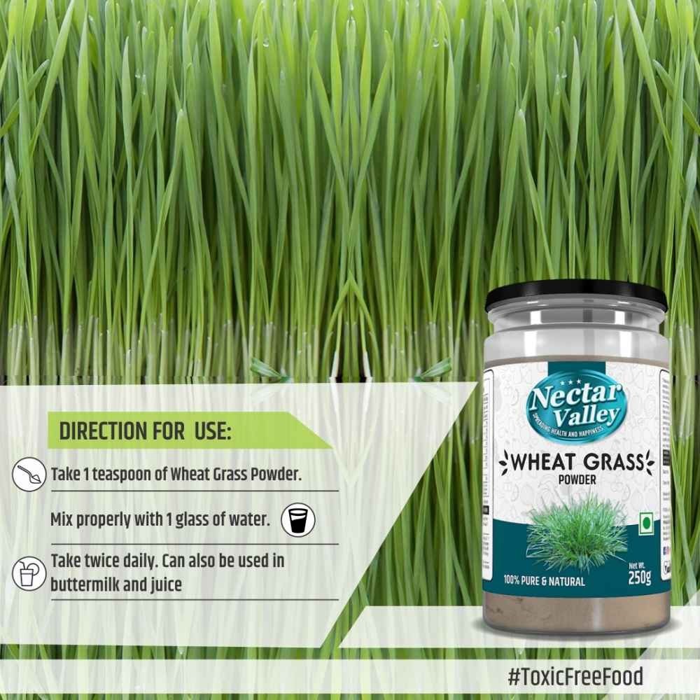 Nectar Valley Organic Wheatgrass Leaf Powder 250g
