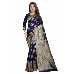 Women's Kota Banarasi Silk Saree with Blouse