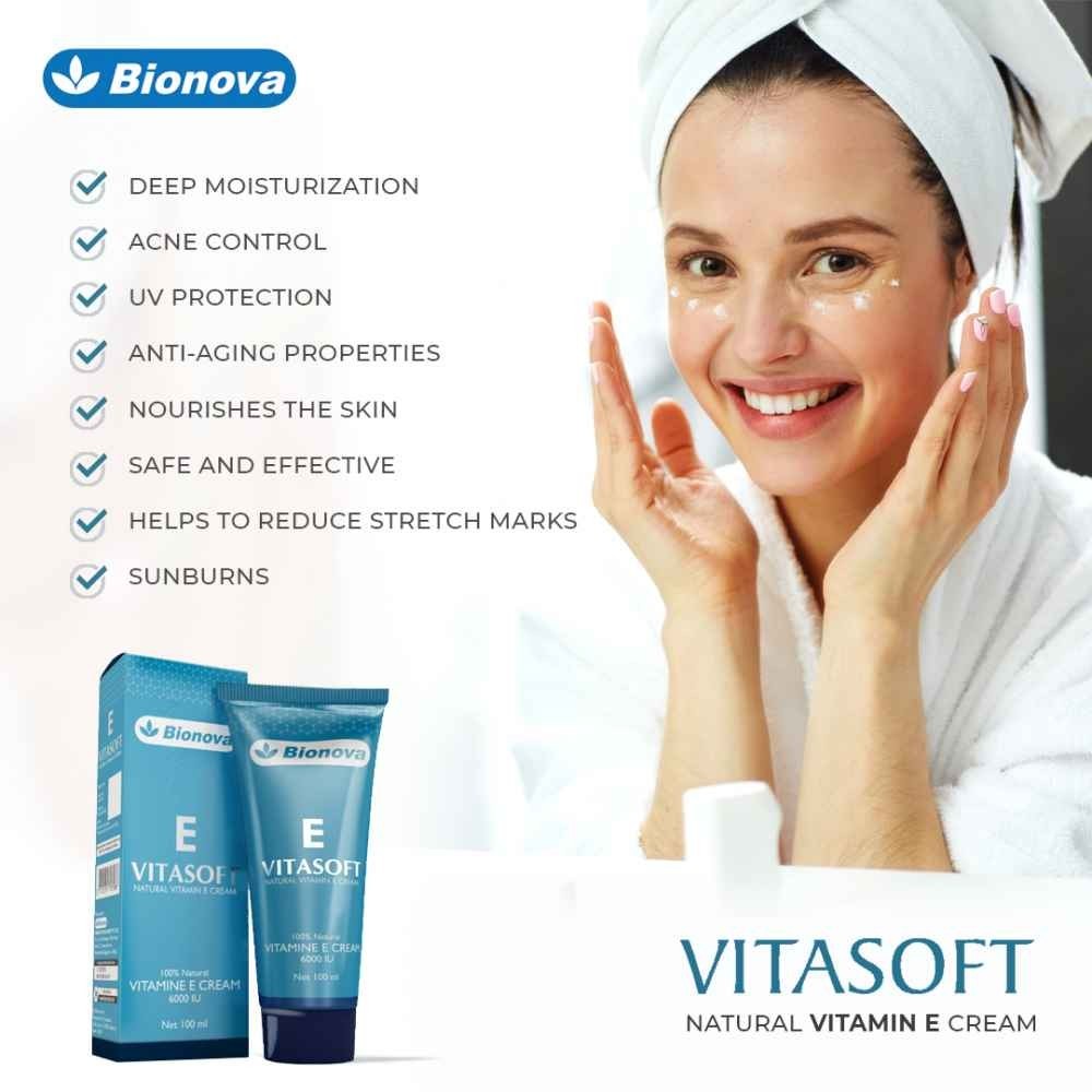 Bionova Natural Vitamin E Oil In Form Of Cream For